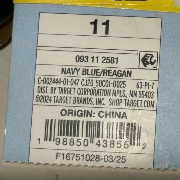 Cat and Jack Kids Navy Blue Reagan Hook and Loop Sandals Size 11 Toddler NWT - Picture 6 of 6